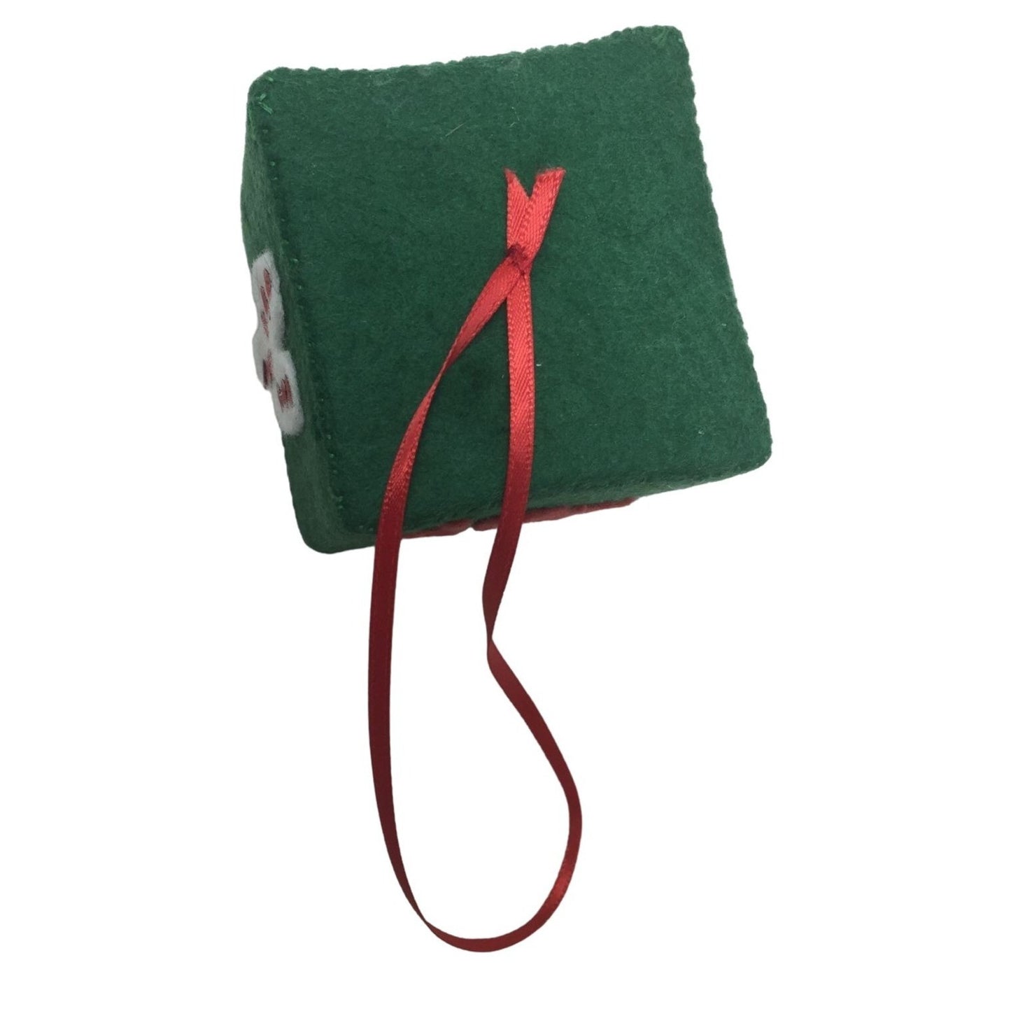 JOY Holiday Christmas Ornament  - Cube style Holiday Decor - J - O - Y and Joy on sides of cube