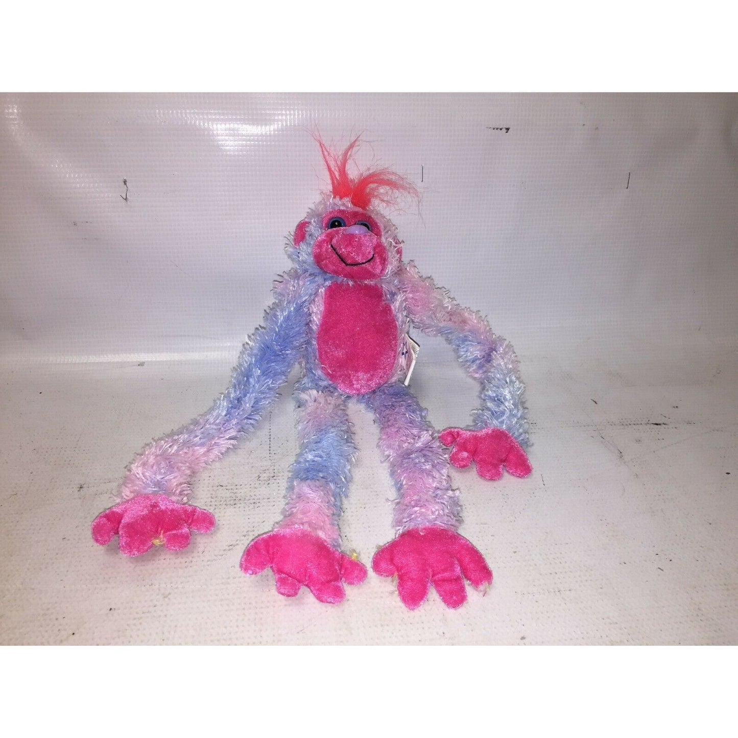 Great American Toy Co RAINBOW MONKEY 12” Plush Hugging Arms Cute!