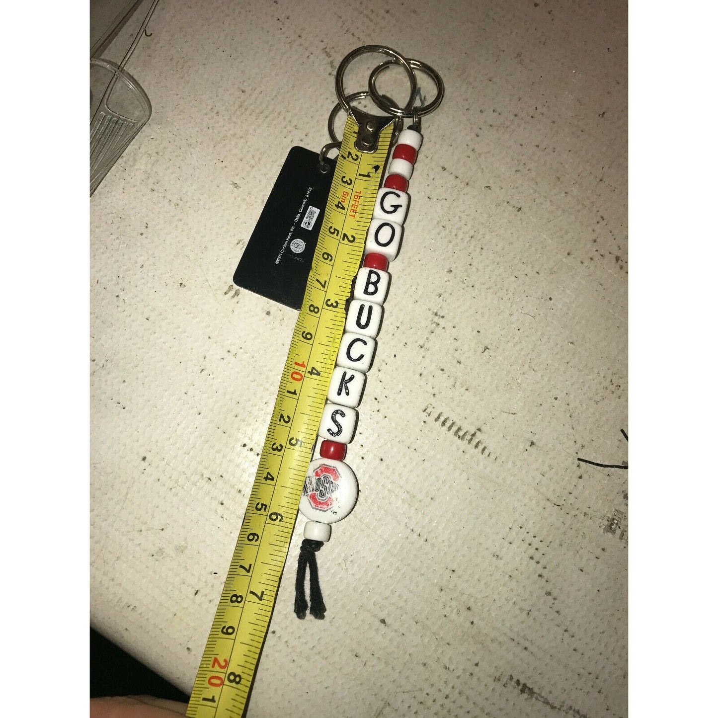 OHIO STATE Buckeyes "GO BUCKS"  Keychain OSU Fan Amanda Gift