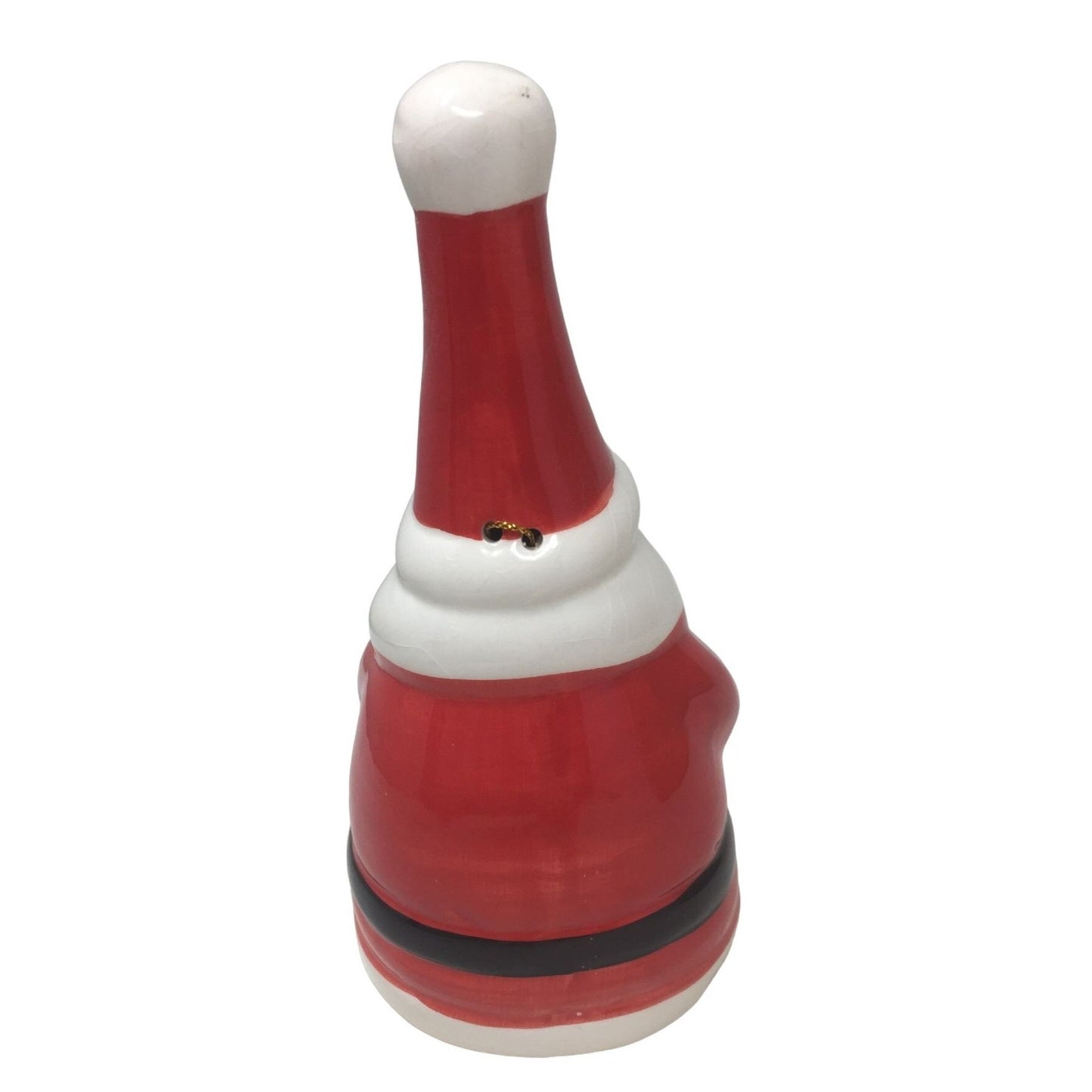 Holiday Decor - Santa Claus Ceramic Bell - Cute Fun Christmas Decoration