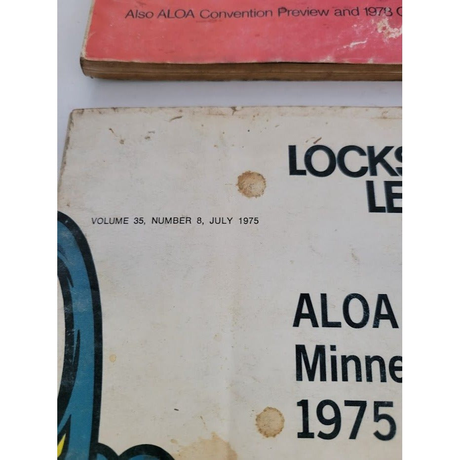 Vintage Locksmith Ledger 1975 1977, 1980 - Codes and other locksmith news/ info - Vintage periodicals - some wear - see photos