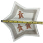 Cute Festive Star-Shaped Holiday Baking Dish - GIngerbread men on Inside - Holly and Berries on outside - Hartstone  A+ Stuff