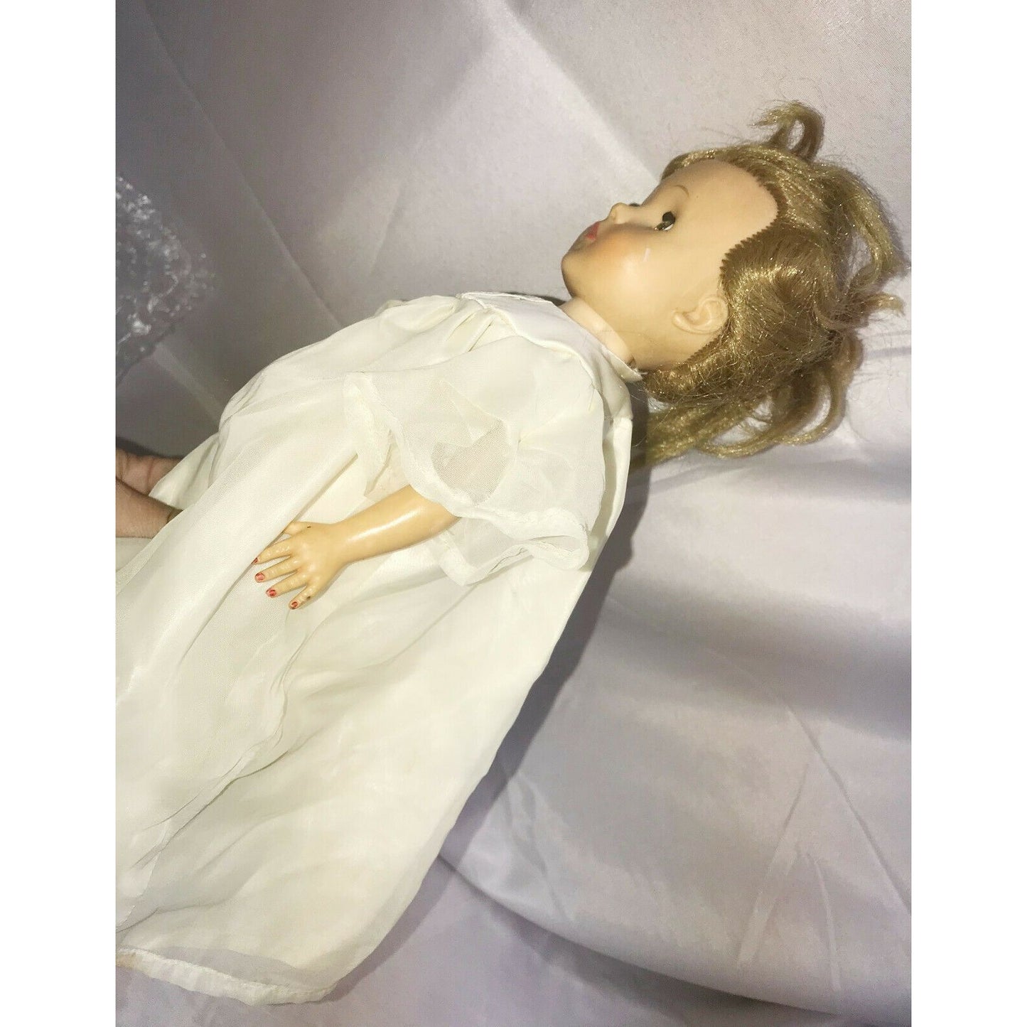 Vintage Doll, Believed to be IDEAL 14" Painted nails Tapered Waist