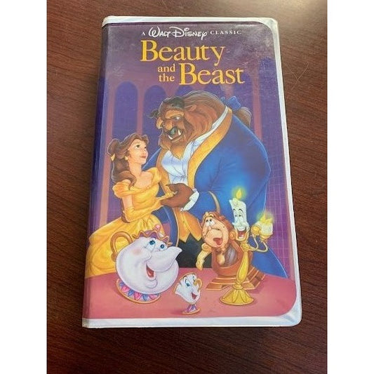 vintage disney vhs beauty and the beast