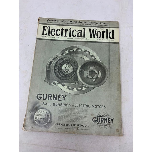 Electrical World Magazine July 29,1916 - Antique magazine