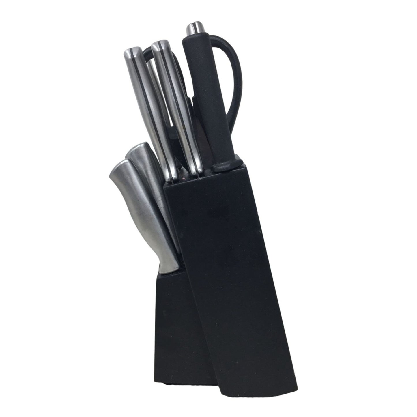 Farberware 12 piece Knife Set - Black Knife Block with Sharpenter, Scissors and 9 Knives