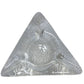 Triangle Glass Tealight Candleholder - 7.5" Longest Side A+ Stuff  A+ Stuff