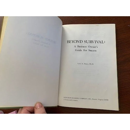 Beyond Survival - A Business Owner's Guide for Success Leon Danco - Signed by the author - Vintage Book - books - book - autographed - signe