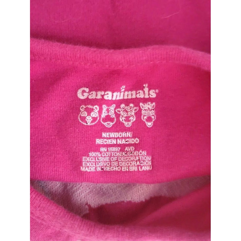 Garanimals Smiling Cat onesie - pink blue (NEWBORN)