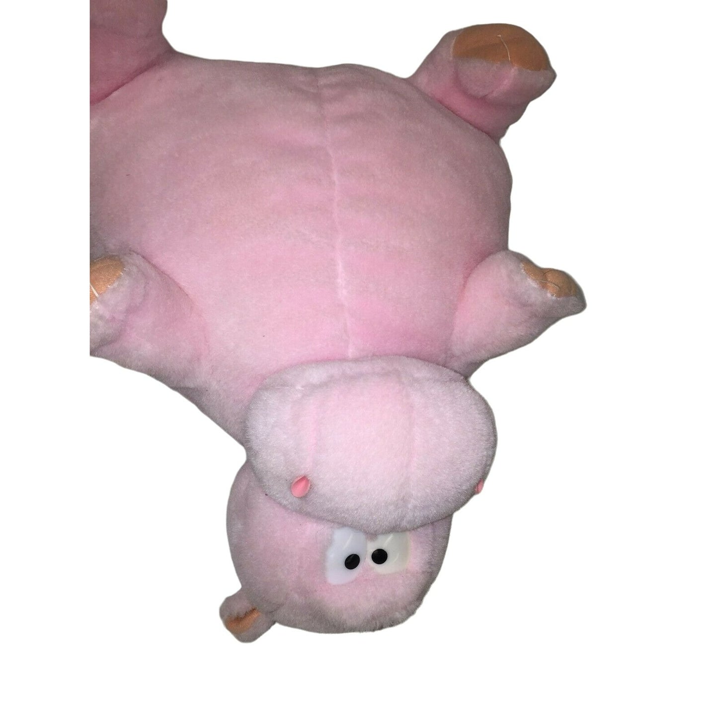 13" Pink Hippo SoftPlush - Wide Hippopotomus w funny eyes - toy