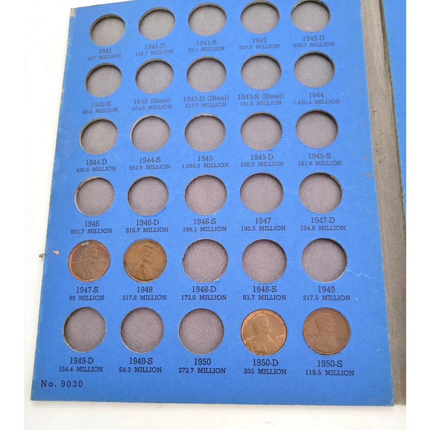 Coin Books - One a Year Cent Collection 1909 to Date & Lincoln Cent Collection Starting 1941