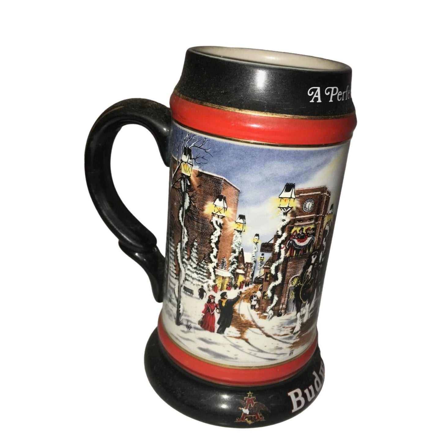 Budweiser Collectible Beer Stein Set (An American Tradition, A Perfect Christmas, The Season's Best)