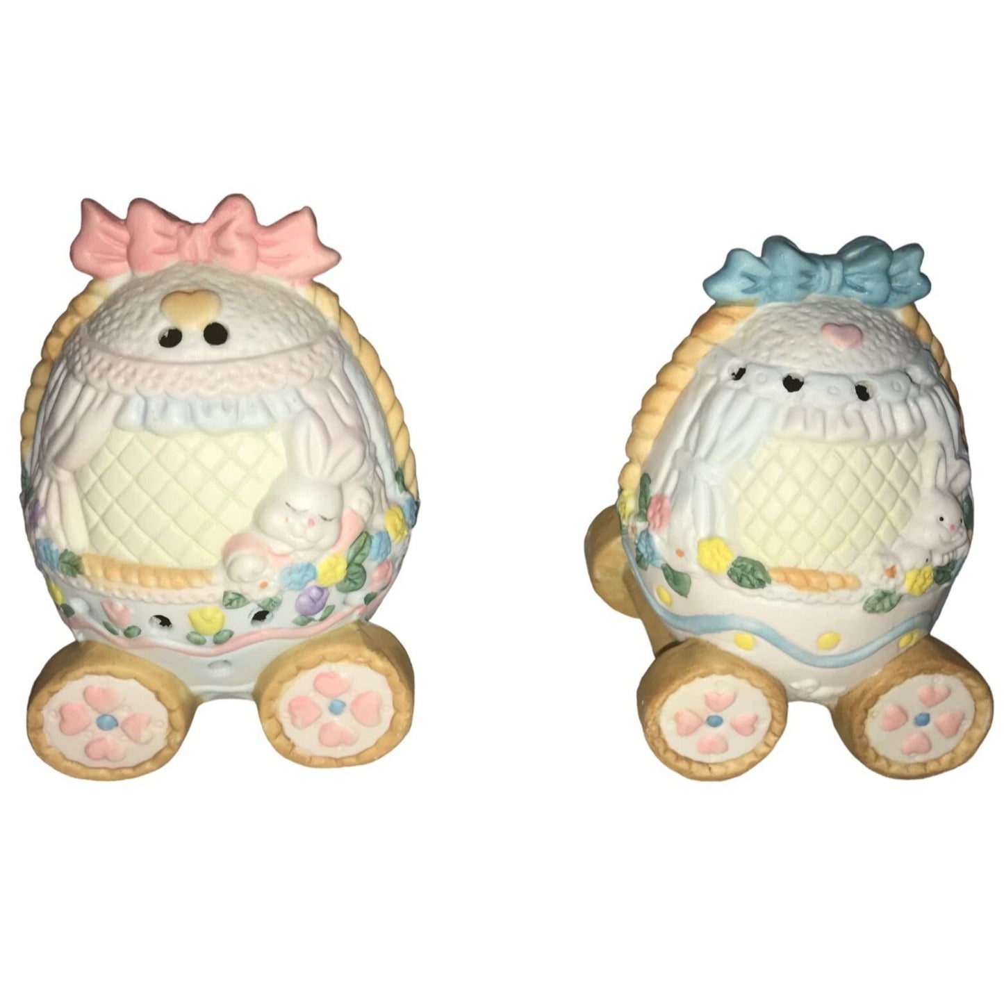 Easter Train that Lights Up - Easter Egg Train cars - Pastel Motif