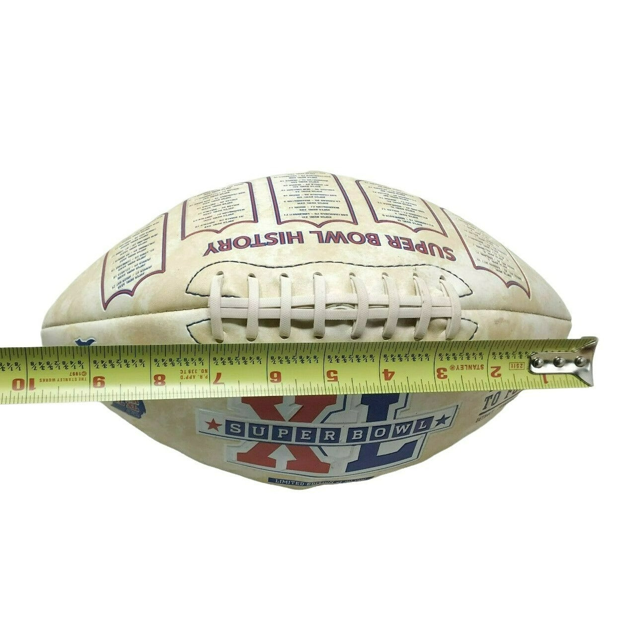 NFL Super Bowl XL History Full Size FOOTBALL The Road to 40