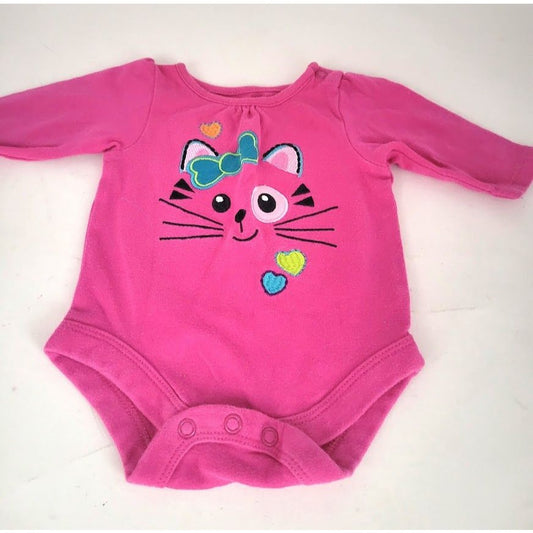 Garanimals Smiling Cat onesie - pink blue (NEWBORN)