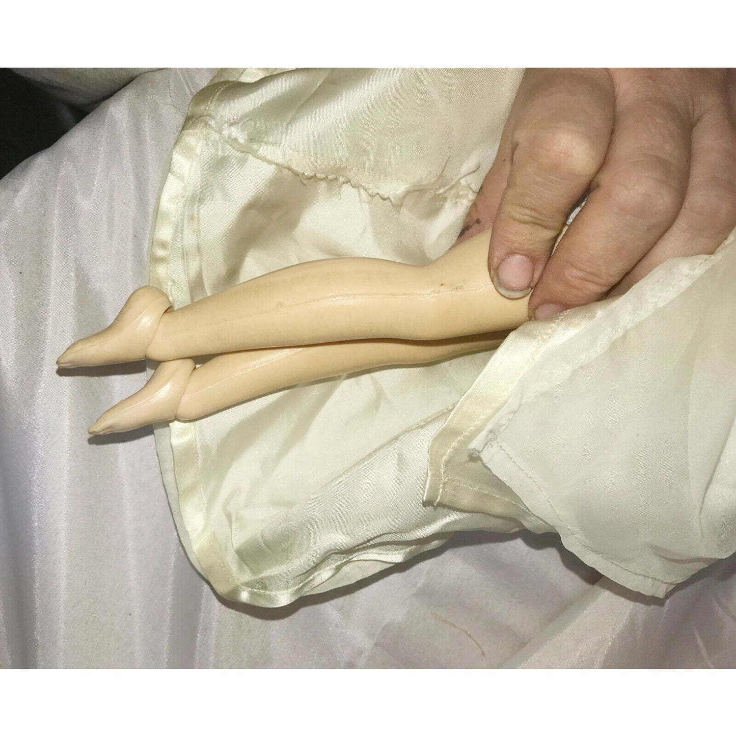 Vintage Doll, Believed to be IDEAL 14" Painted nails Tapered Waist