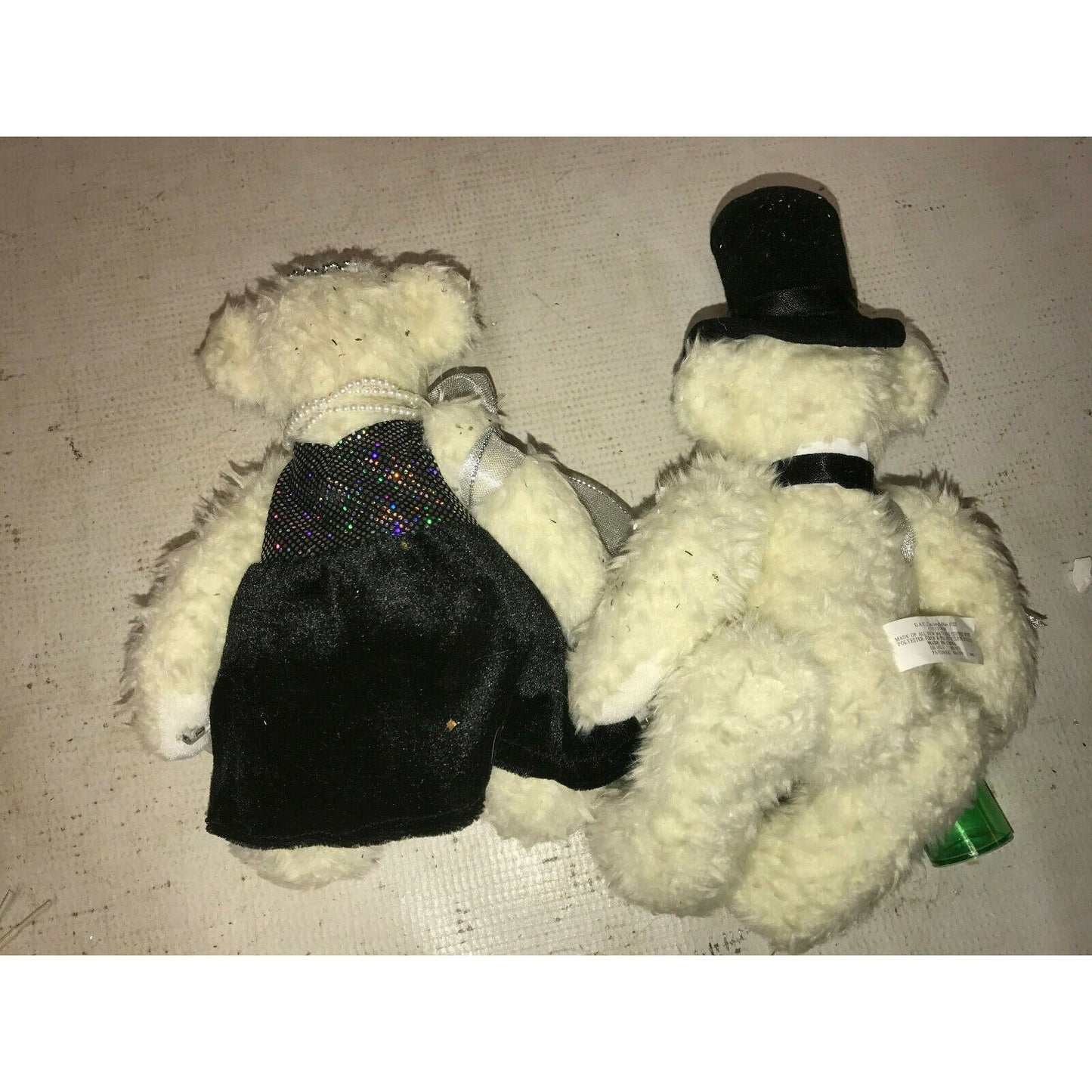 TEDDY BEAR Couple NEW YEAR'S EVE Party Dressed BEARS Plush Set