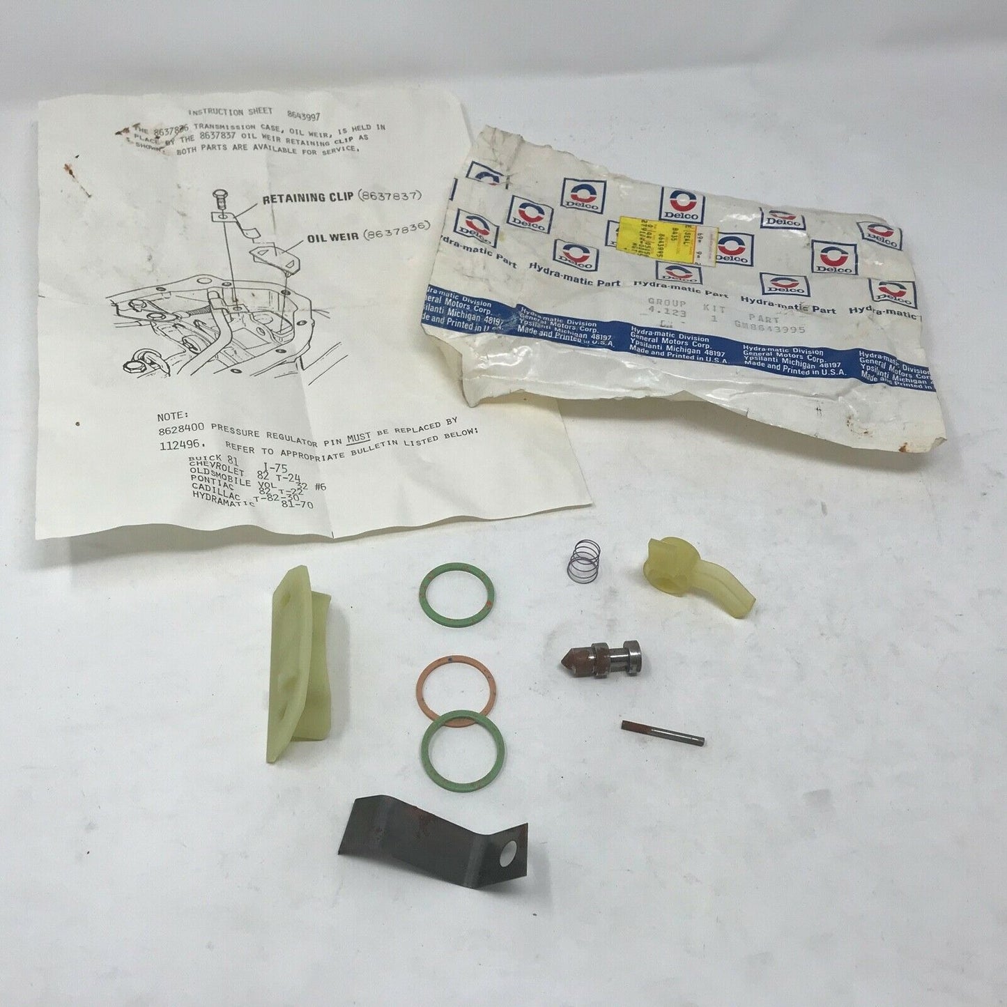 GENUINE GM Part 8643995 Transmission Case KIT Clip, Weir, Seals