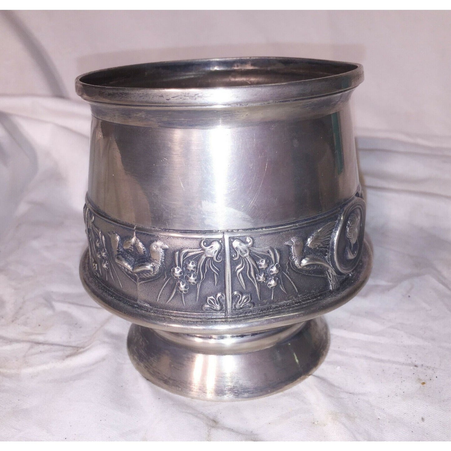 Quadruple plate WILCOX Silver Plate Pillar CANDLE HOlder #149