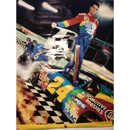 Original vintage Jeff Gordon Nascar Poster -  Racing memorabilia / Vintage Advertising