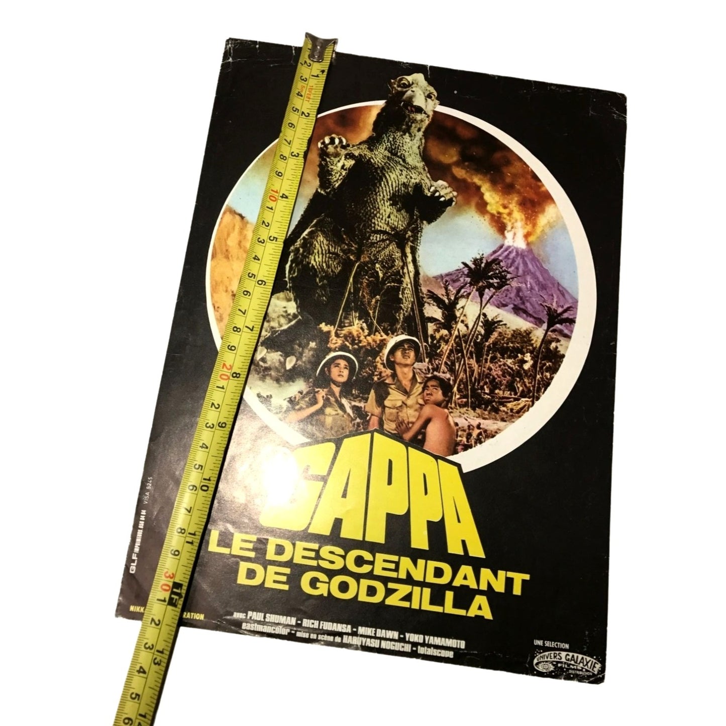 Gappa the Triphibian Monster - Japanese movie brochure in French language - vintage movie memorabilia