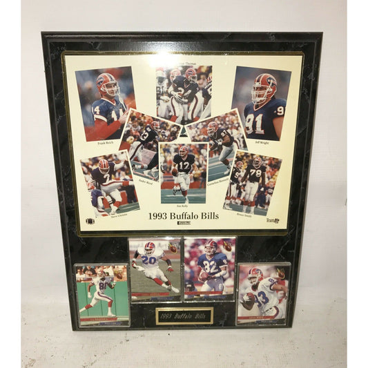 Football1993 BUFFALO BILLS Wall Plaque with Photo and Cards NFL