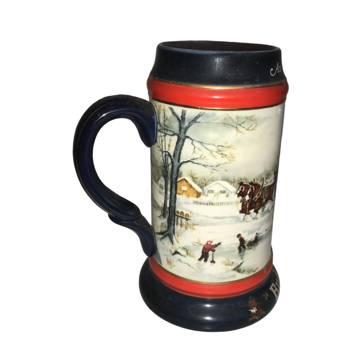 Budweiser Collectible Beer Stein Set (An American Tradition, A Perfect Christmas, The Season's Best)