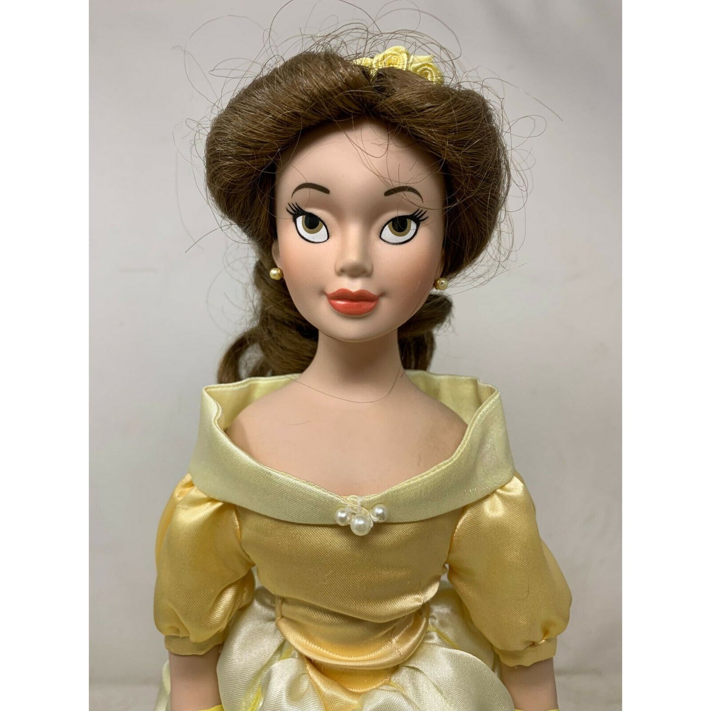 BELLE Beauty & Beast Disney Porcelain Doll Ball Gown Brass Key