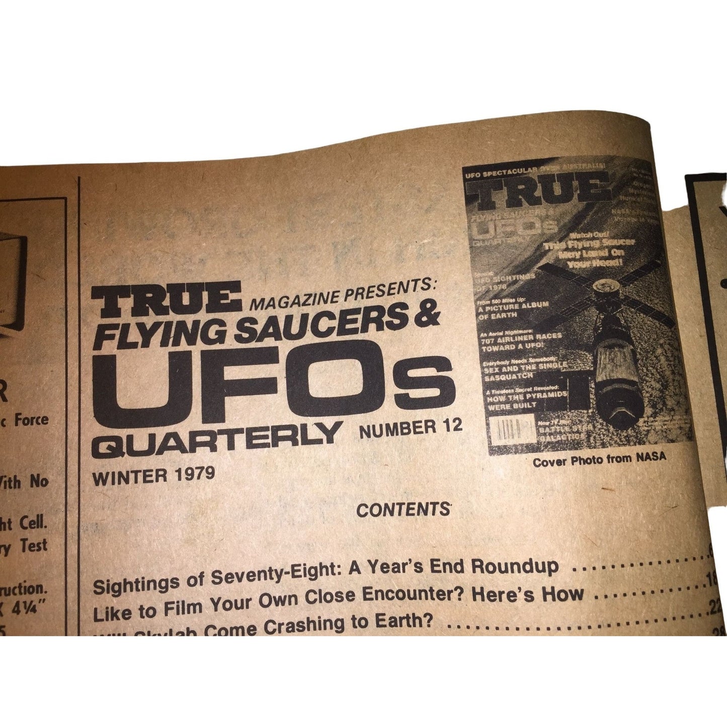 TRUE Magazine  - Flying Saucers and UFOs Quarterly - UFO Spectacular over Australia - no 12 - Winter 1979 - paranormal  - aliens