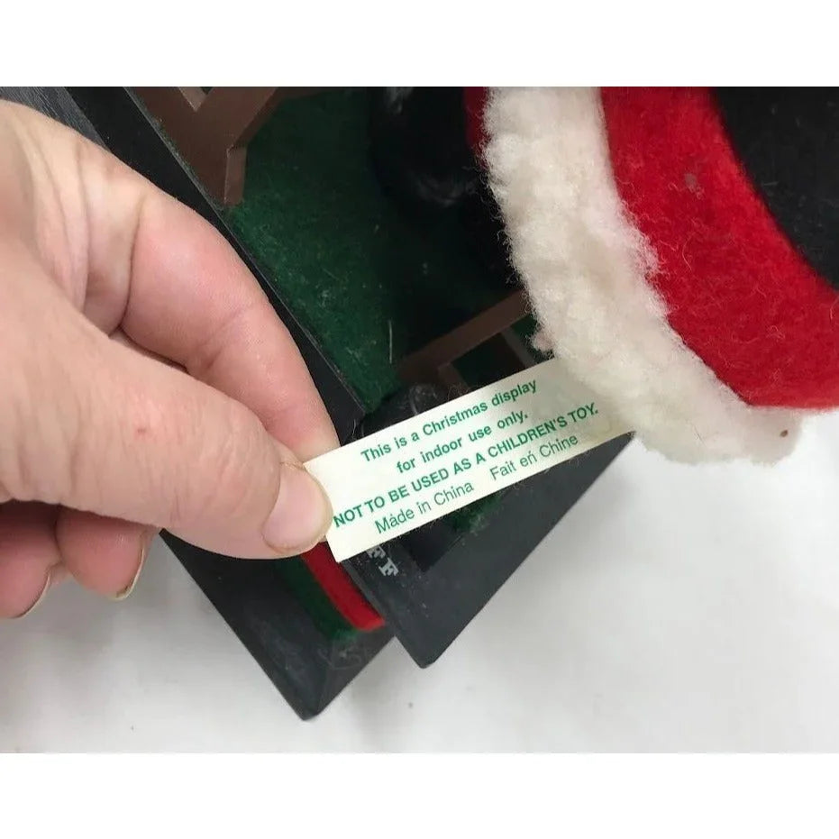 Santa Claus Christmas Musical Holiday Decor - Santa Claus reviewing the Naughty List - with candle, garland, letter etc A+ Stuff  A+ Stuff Seasonal & Holiday Decorations
