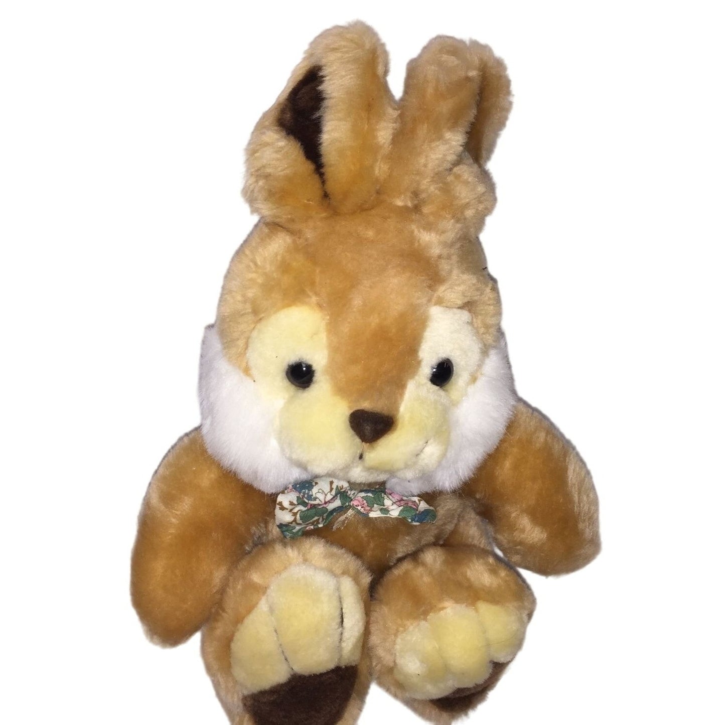 Vintage Cuddle Wit - Tan and brown easter bunny with bow tie Plush - Stuffed Animal