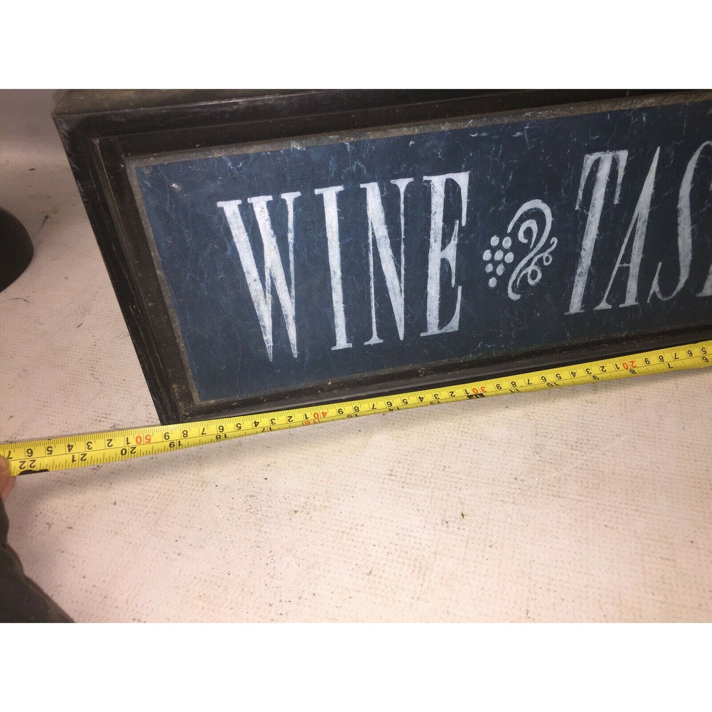 WINE TASTING Framed Wooden SIGN (Hang or Sit) Decor 19x7.5x2.5