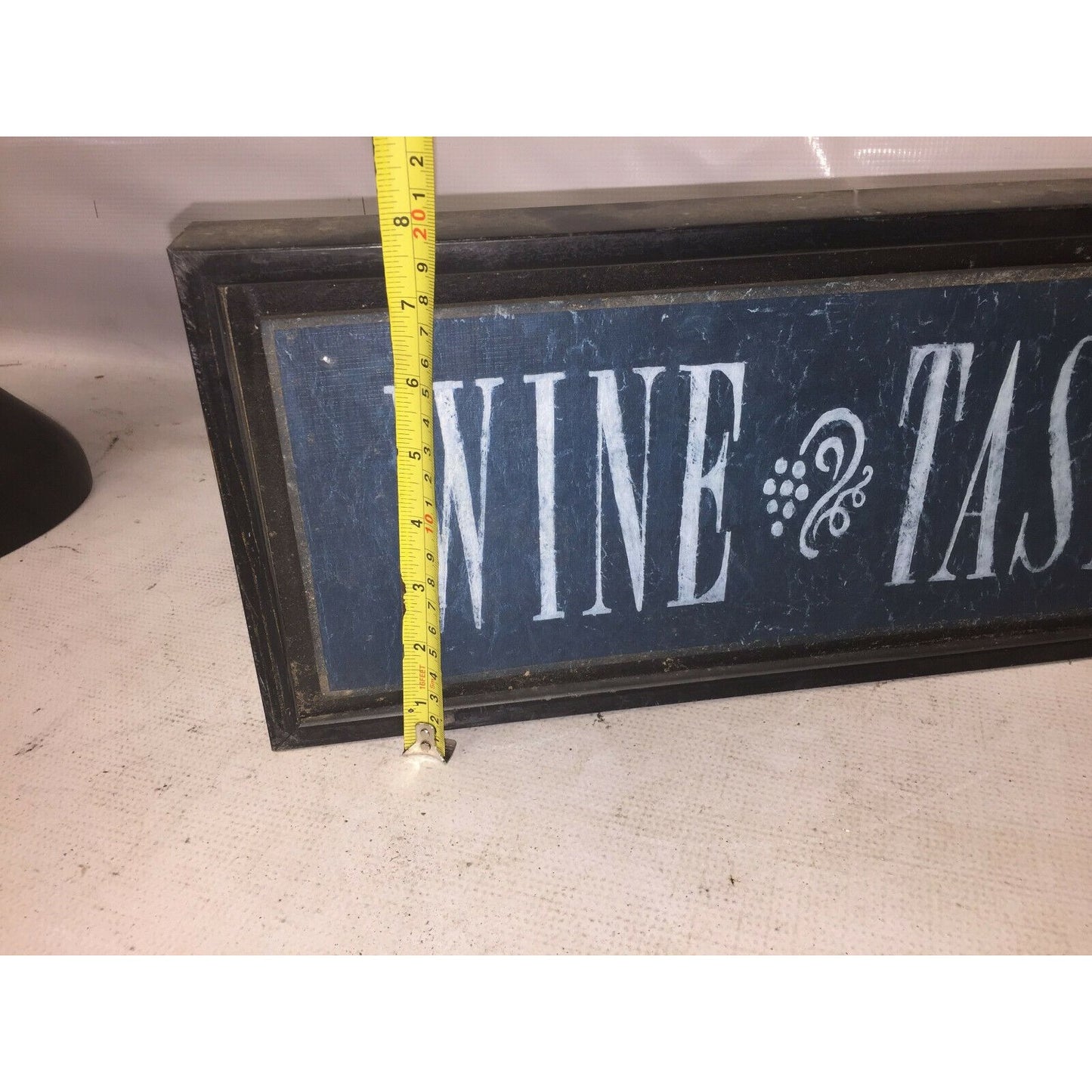 WINE TASTING Framed Wooden SIGN (Hang or Sit) Decor 19x7.5x2.5