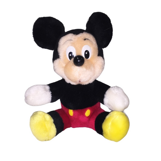 Disneyland Walt Disney World Mickey Mouse Plush 9"  - Classic Disney Memorabilia