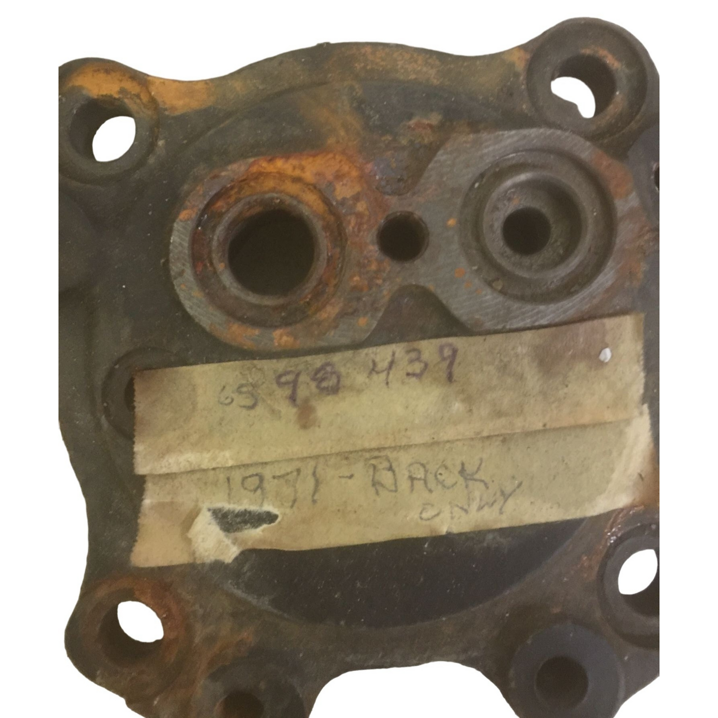 Vintage Auto  Part no 659839 -1971 auto part - Back only - some rust and wear - see photos - Discontinued General Motors OEM Part